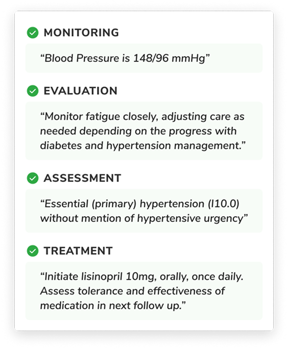 Clinical SOAP notes