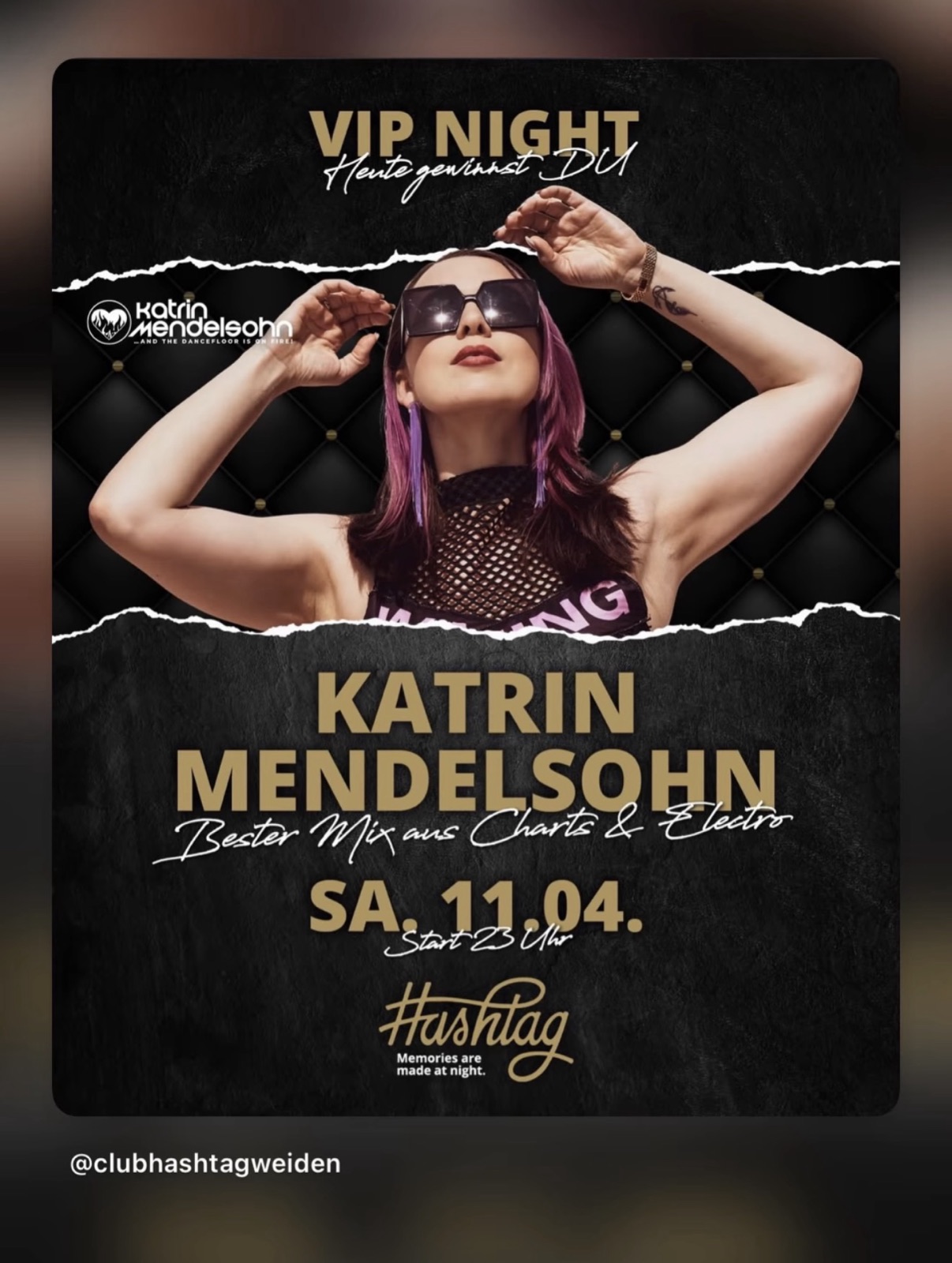 VIP Night Flyer - Katrin Mendelsohn