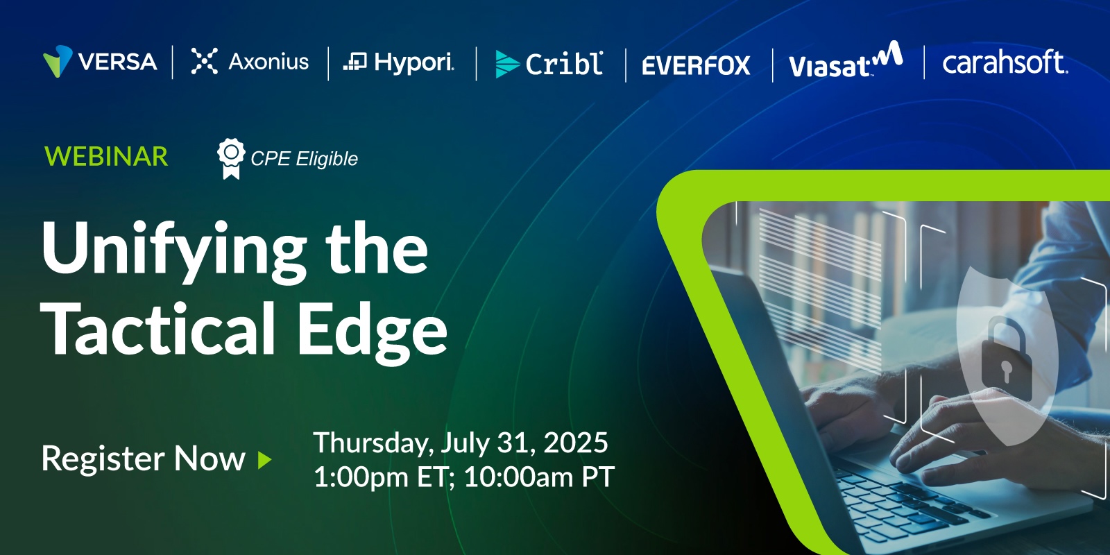 Come join Hypori at the Unifying Tactical Edge Webinar on July 31st