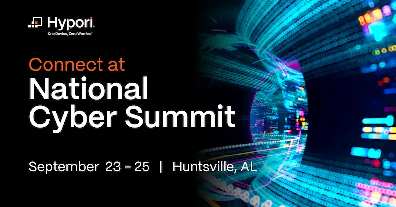 Connect with Hypori at the National Cyber Summit September 22-25 in Huntsville, Alabama