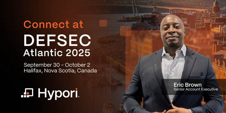 Connect with Hypori at DEFSEC Atlantic 2025 on September 30 - October 2 in Halifax, Nova Scotia, Canada 