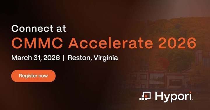 Connect with Hypori at CMMC Accelerate on March 31 from 8:00 am - 12:30 pm ET in Reston, VA.