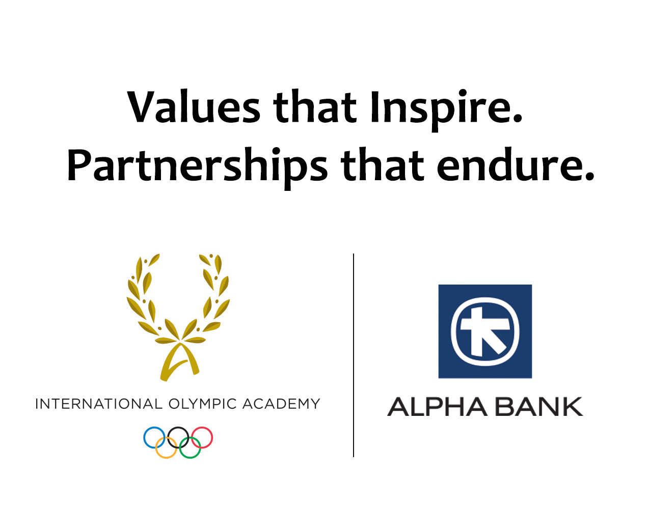 International Olympic Academy and Alpha Bank launch three-year partnership focused on Olympic Education and the Values of Olympism