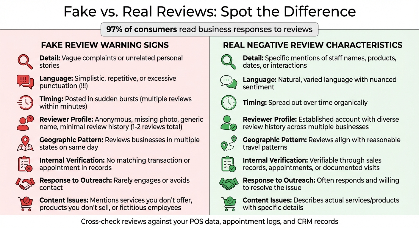 How to Identify Fake vs Genuine Google Reviews - Visual Comparison Guide