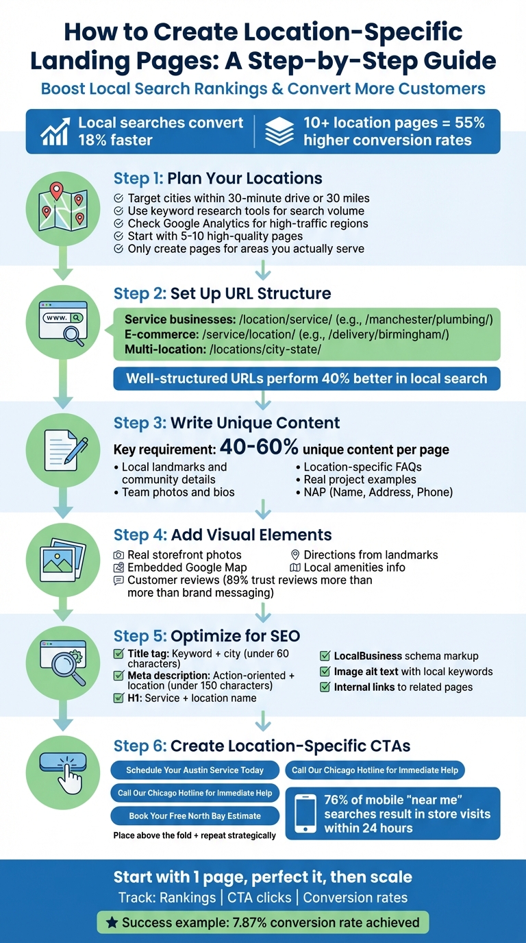 Step-by-Step Guide to Creating Location-Specific Landing Pages