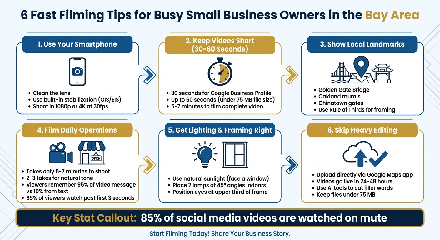 6 Fast Filming Tips for Small Business Owners