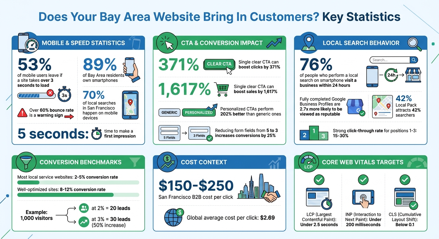 Bay Area Website Performance Statistics and Conversion Benchmarks