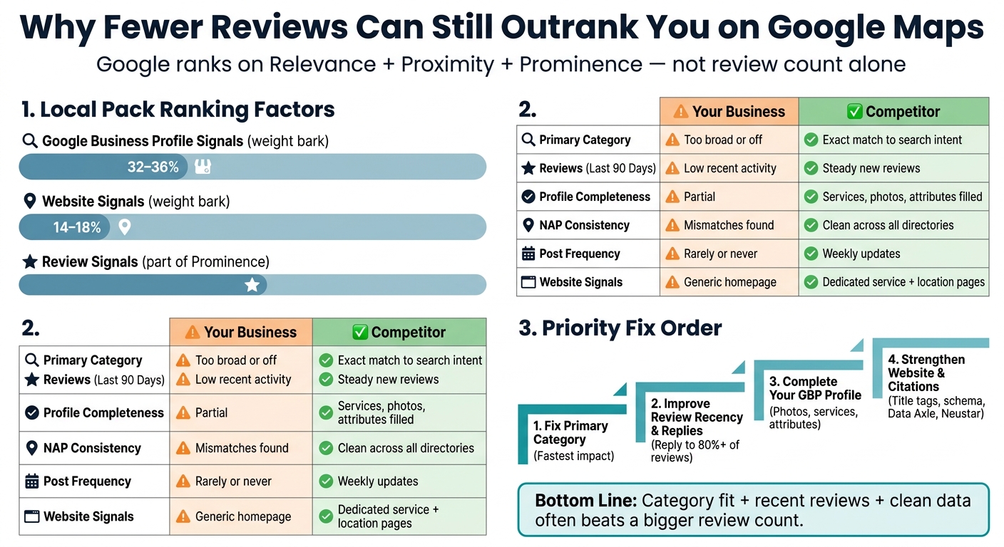 Why Fewer Reviews Can Still Outrank You on Google Maps