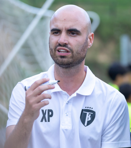 La imatge de l'entrenador Xavi Prunés.