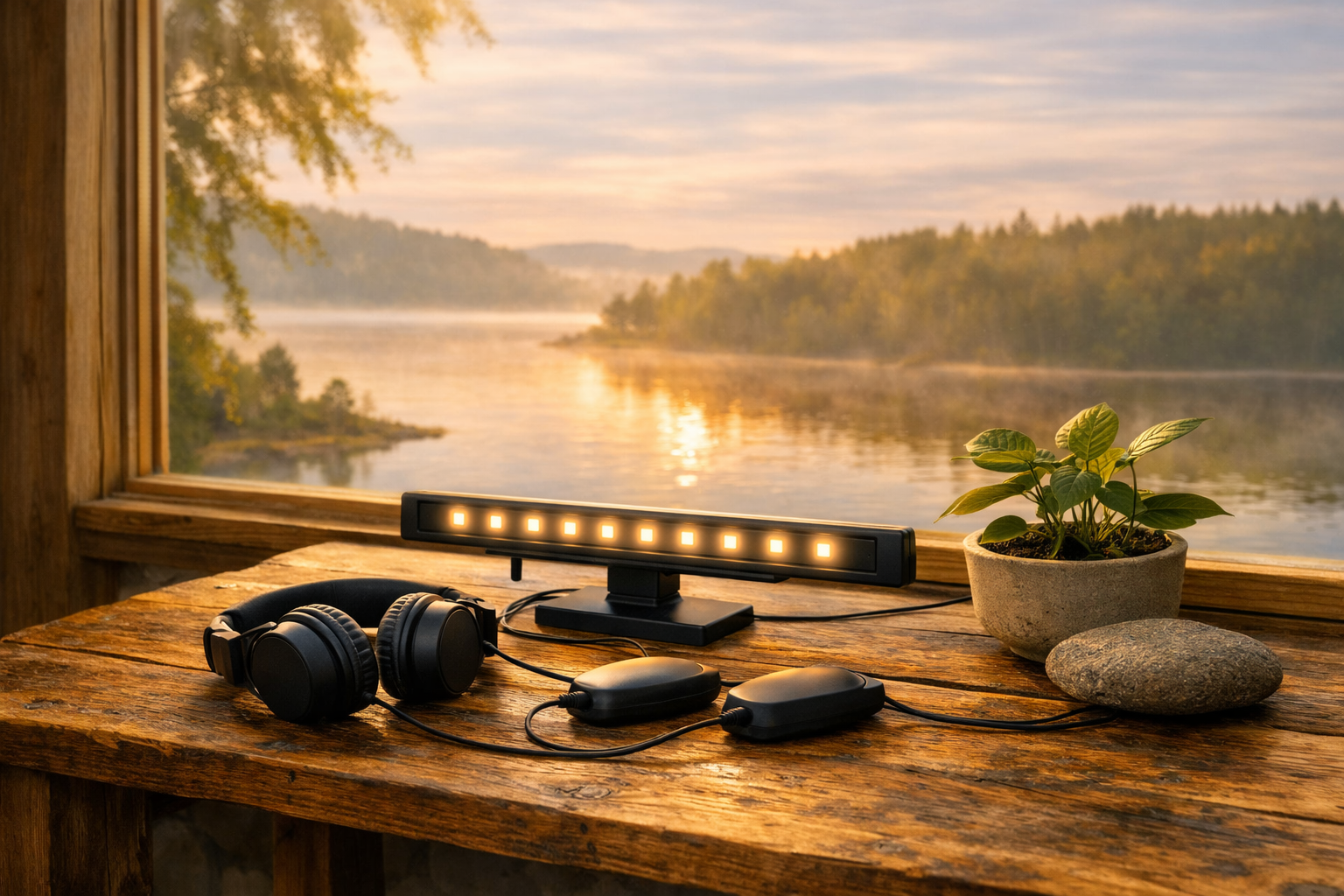 A calm, natural setting reflecting groundedness and care — Vistas Psychotherapy & Wellness
