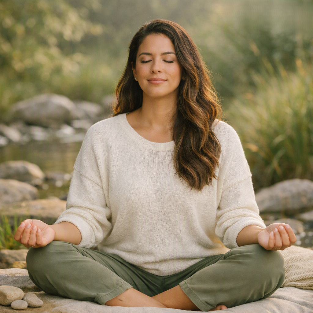 A calm, grounded moment of mindful breathing — Vistas Psychotherapy & Wellness mindfulness coaching Toronto