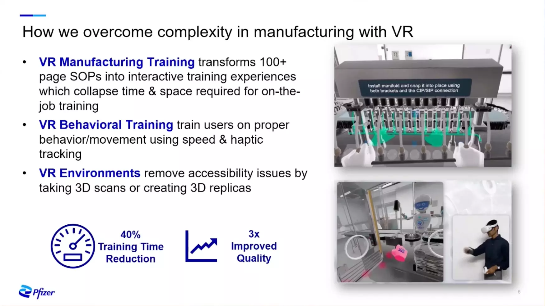 pfizer awe eu 2022 overcoming complexity in manufacturing with vr