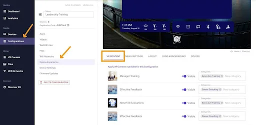 managexr-home-screen