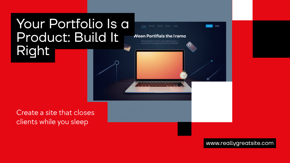Your Portfolio Is a Product: How to Build a Site That Closes Clients While You Sleep