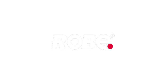White text logo reading 'ROBE' with a red dot under the letter 'E' on a black background.