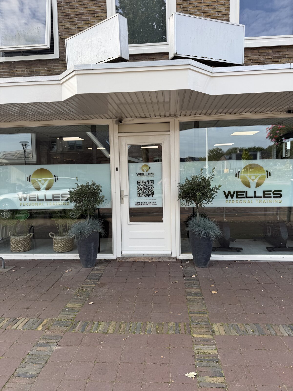 De gevel van Welles Personal Training in Westerbork