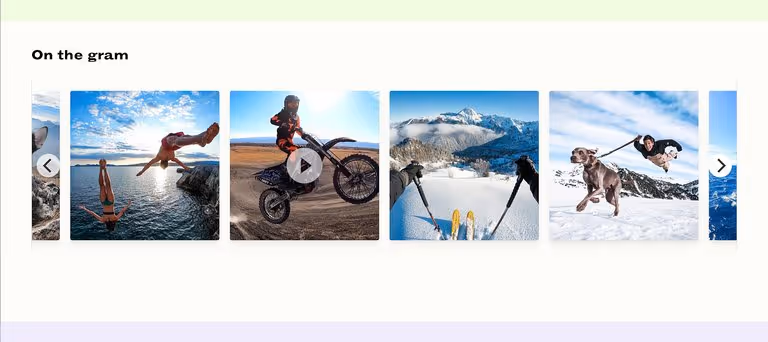 Embed Instagram feeds on Squarespace: Example feed on the page