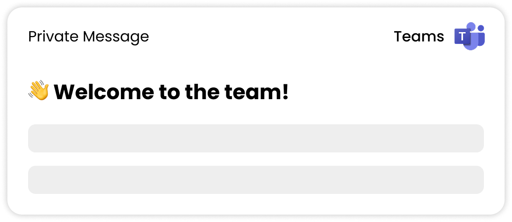 Microsoft Teams Private Message