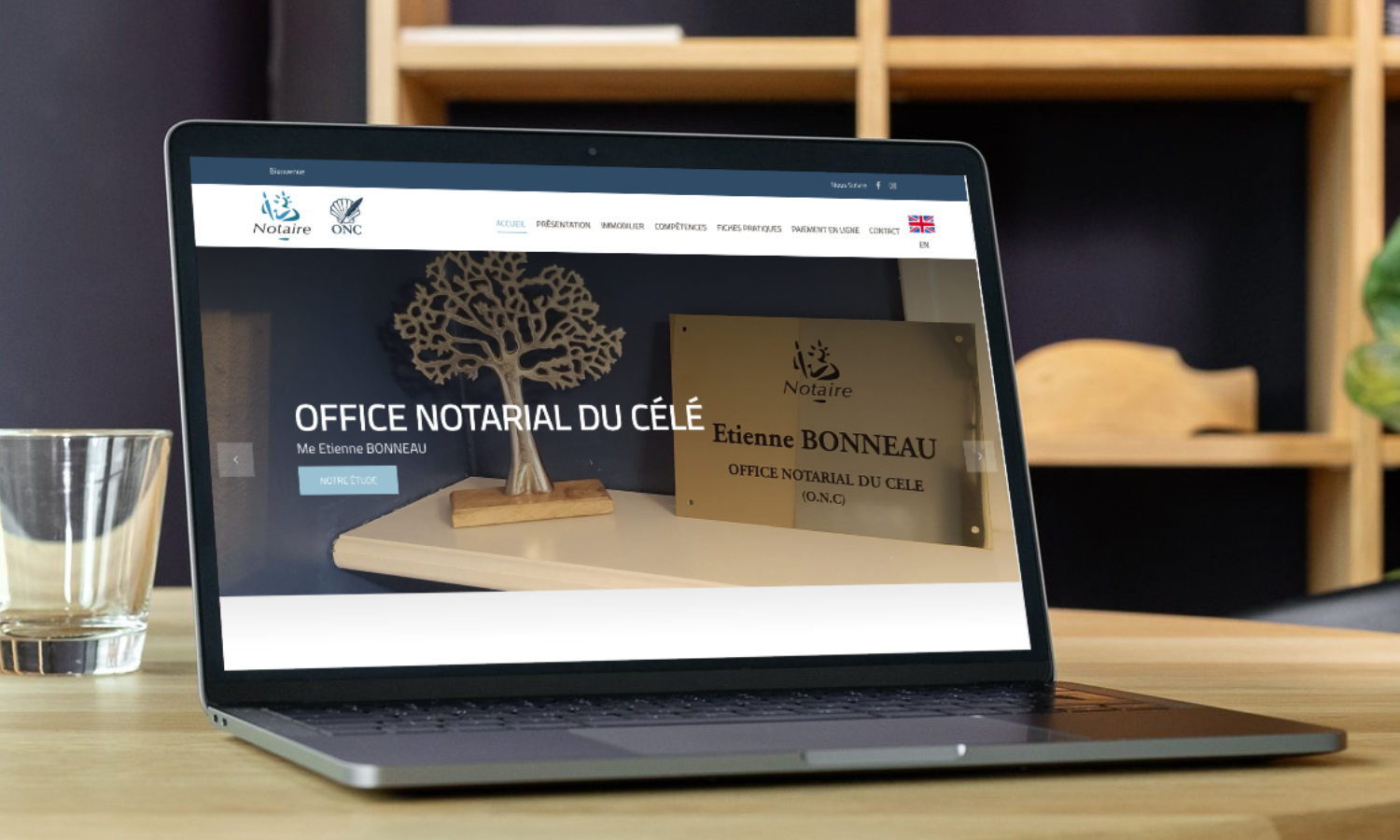 Site internet de l'office notarial du Célé