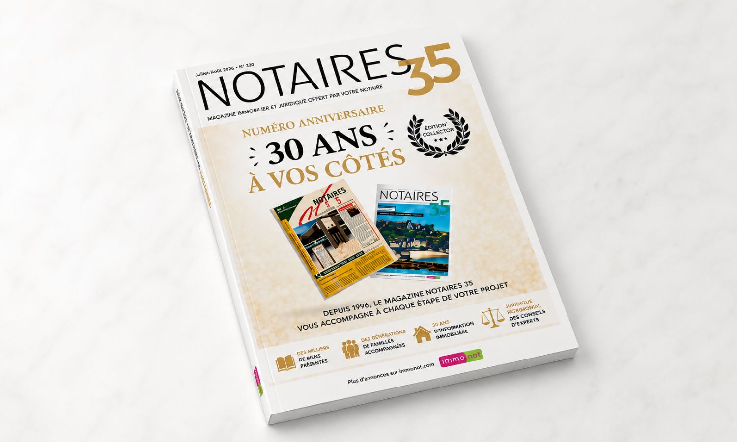 Couverture du numéro anniversaire de Notaires 35