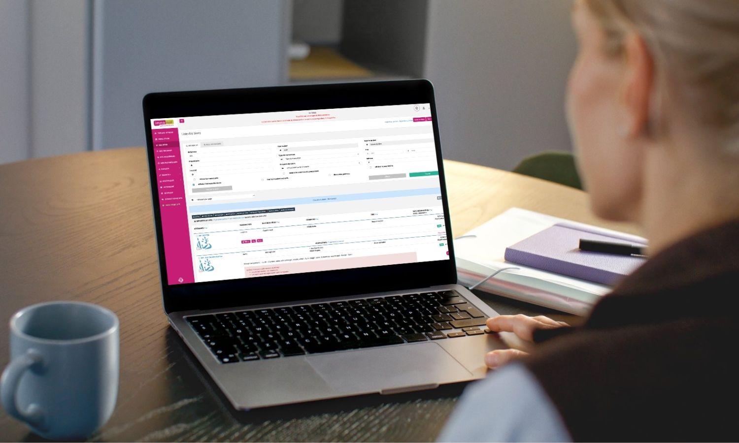 Capture d'écran du logiciel Immonot Pro Premium