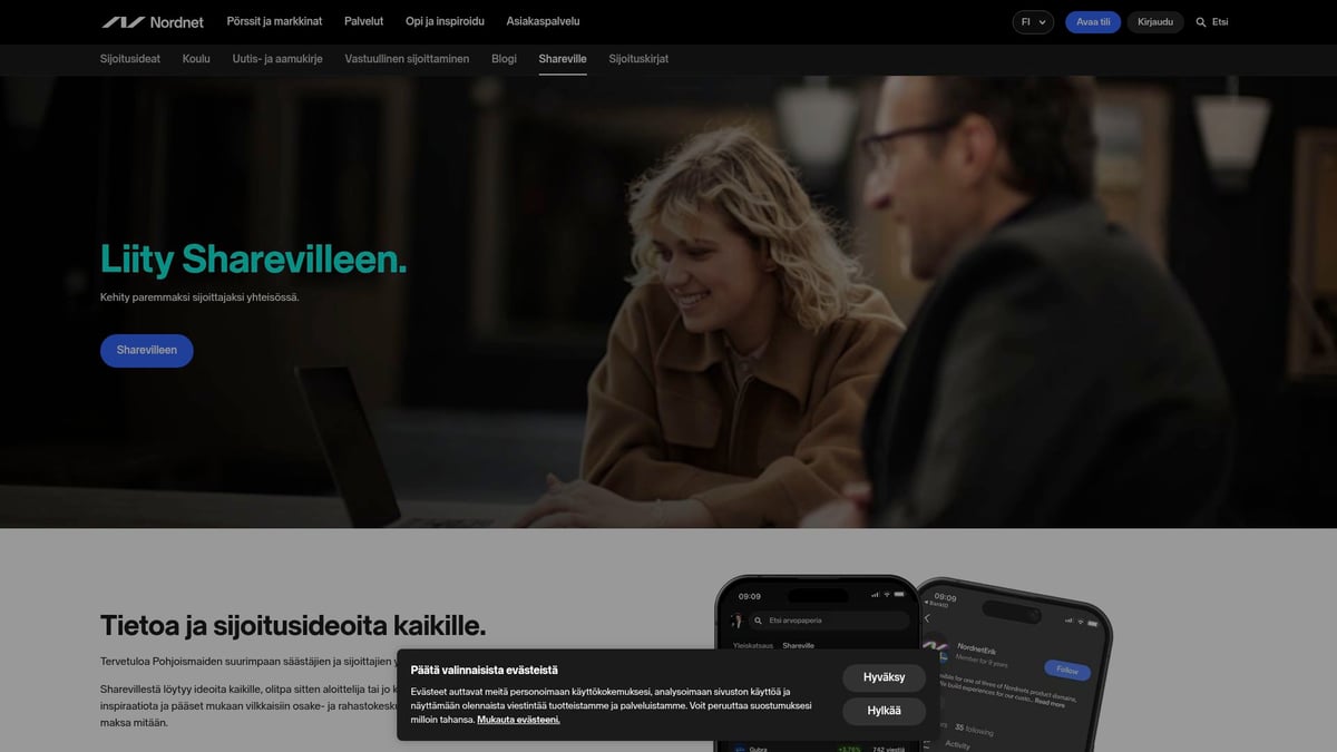 7 Parasta Vaihtoehtoa: Paras Sijoitusalusta 2026 - Nordnetin Shareville-yhteisö