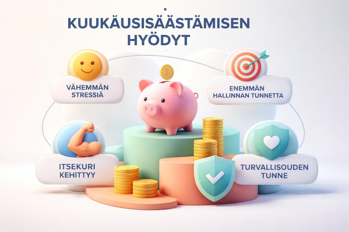 Kuukausisäästämisen psykologiset hyödyt