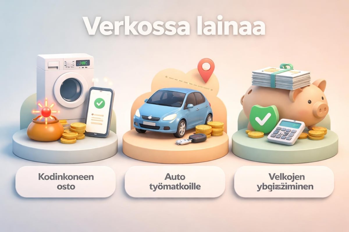 Verkkolainan käytön esimerkit