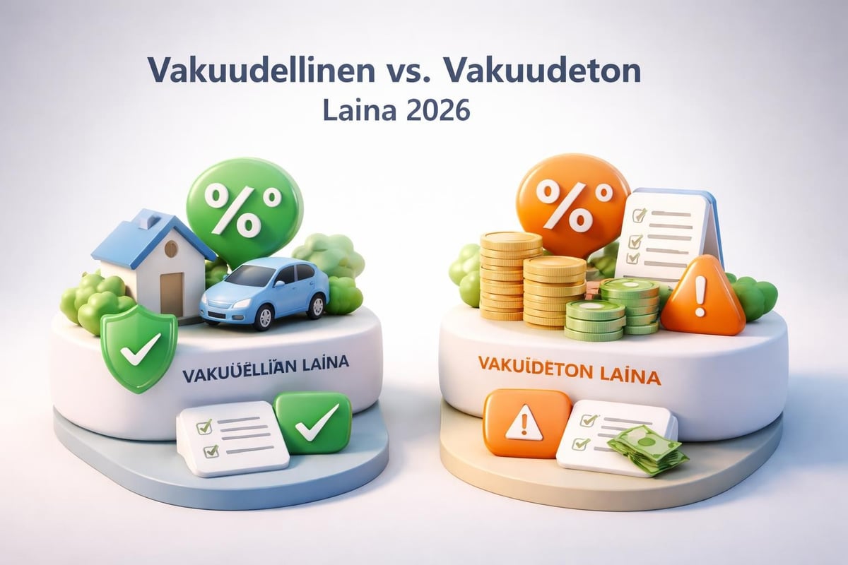 Vakuudellisen ja vakuudettoman lainan erot