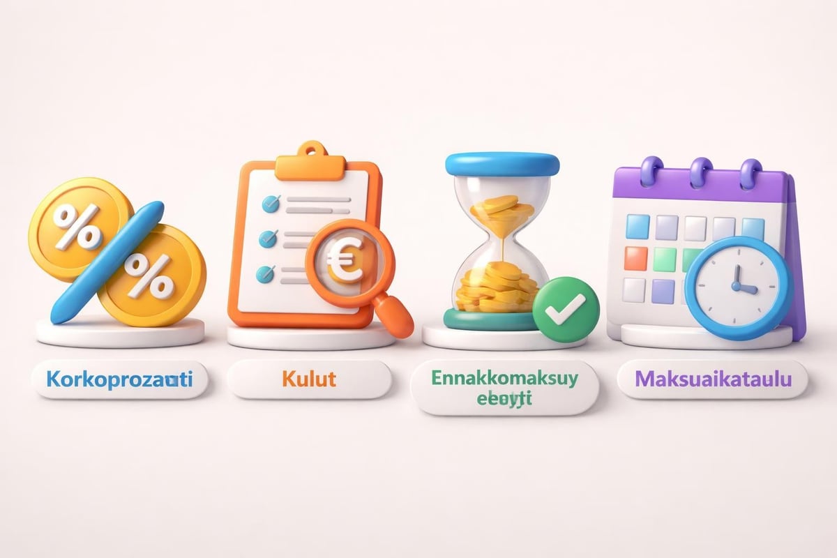 Lainasopimuksen tärkeät kohdat