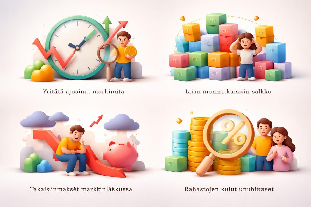 Kuukausisäästämisen yleisimmät virheet