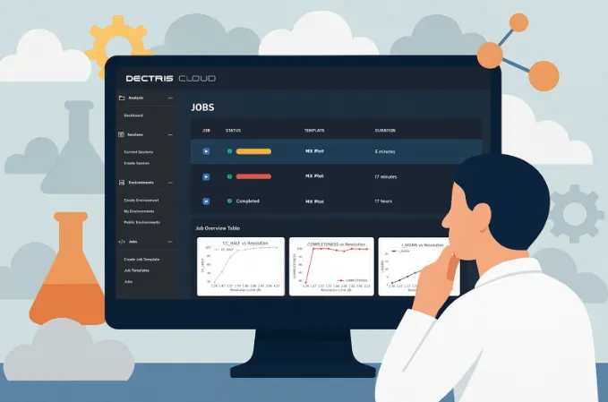 New at DECTRIS CLOUD: Jobs and Job Templates