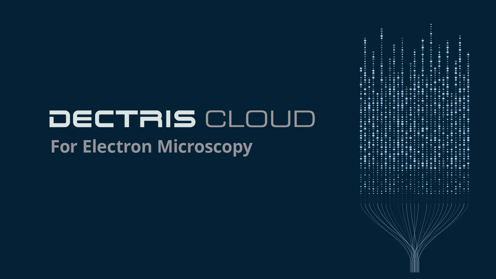 DECTRIS CLOUD for Electron Microscopy to Launch at M&M