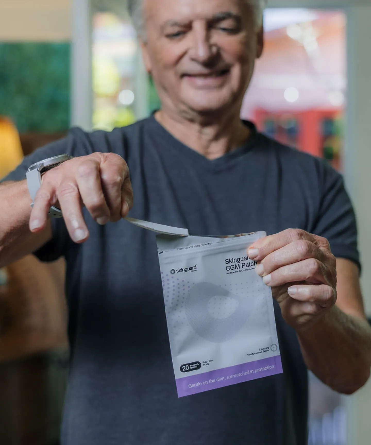 a man holding a piece of paper