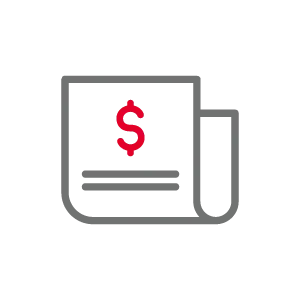 Note with dollar sign