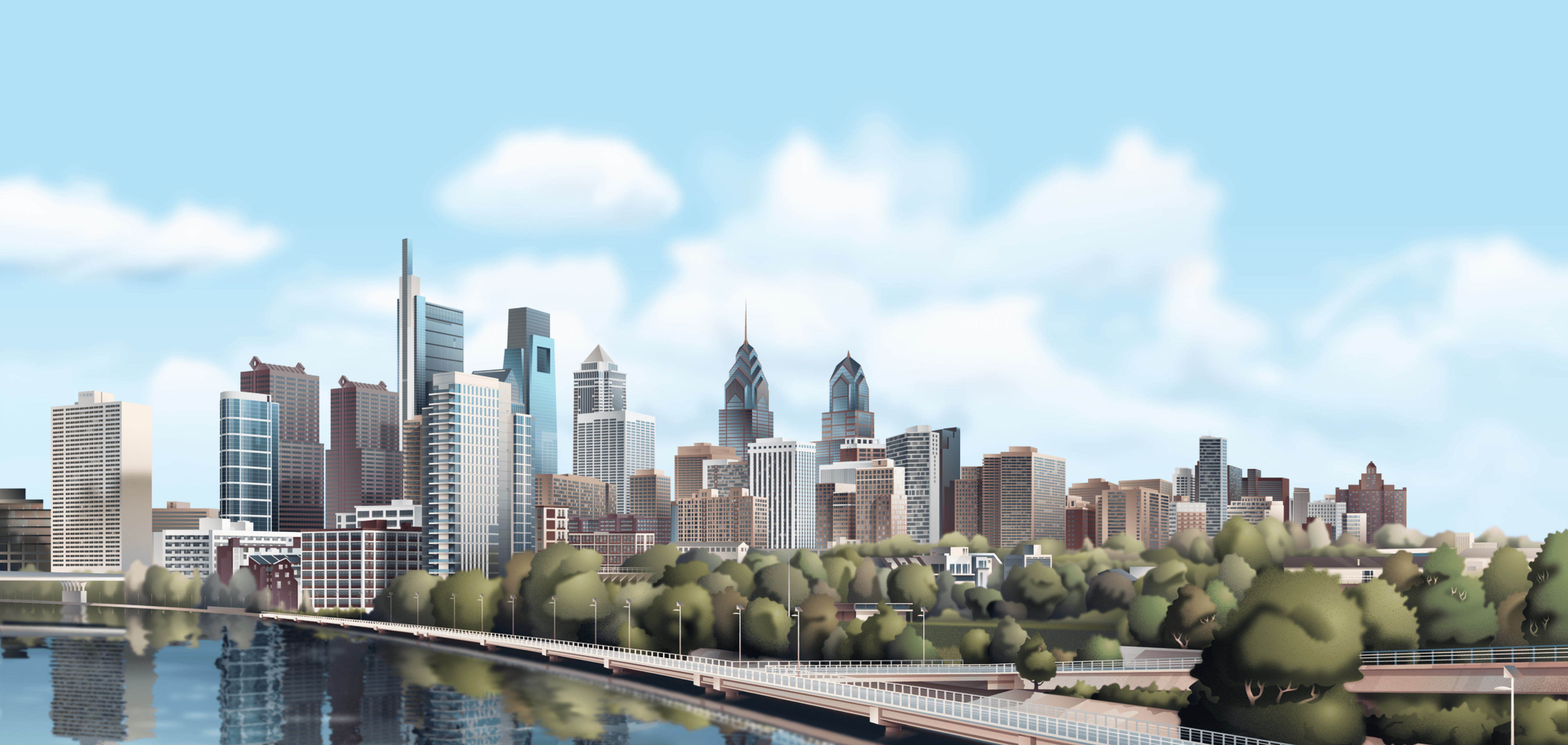 Photo of the Philadelphia skyline