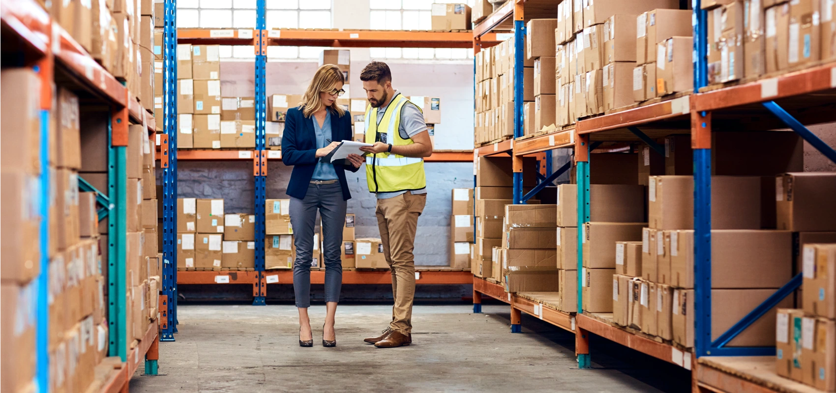 Reviewing inventory in a warehouse