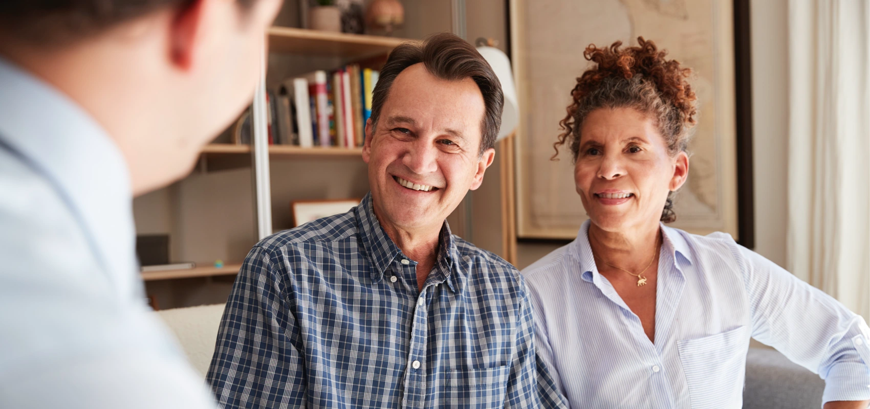 Older couple meeting with estate and trust advisor