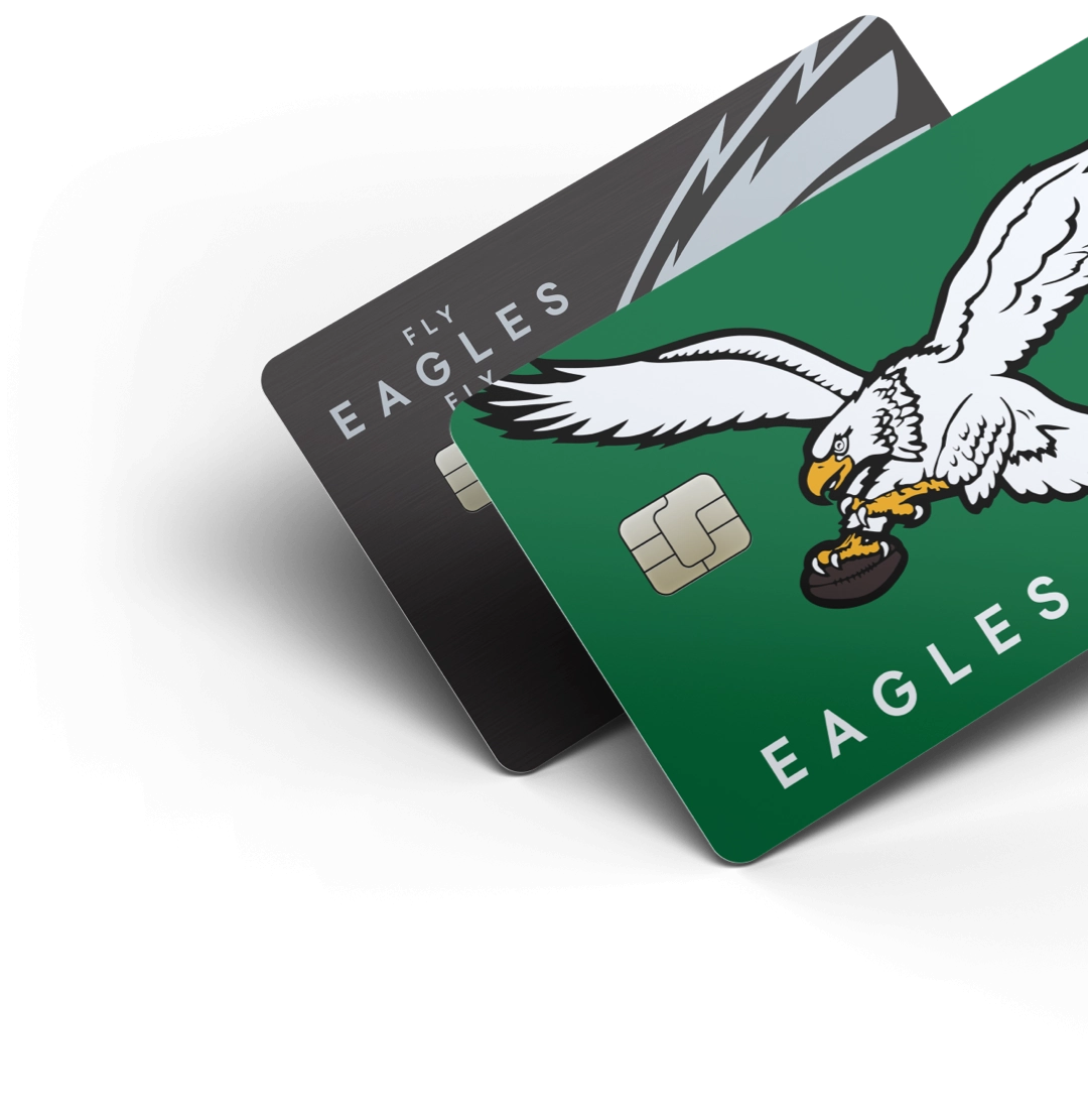 Philadelphia Eagles branded debit cards