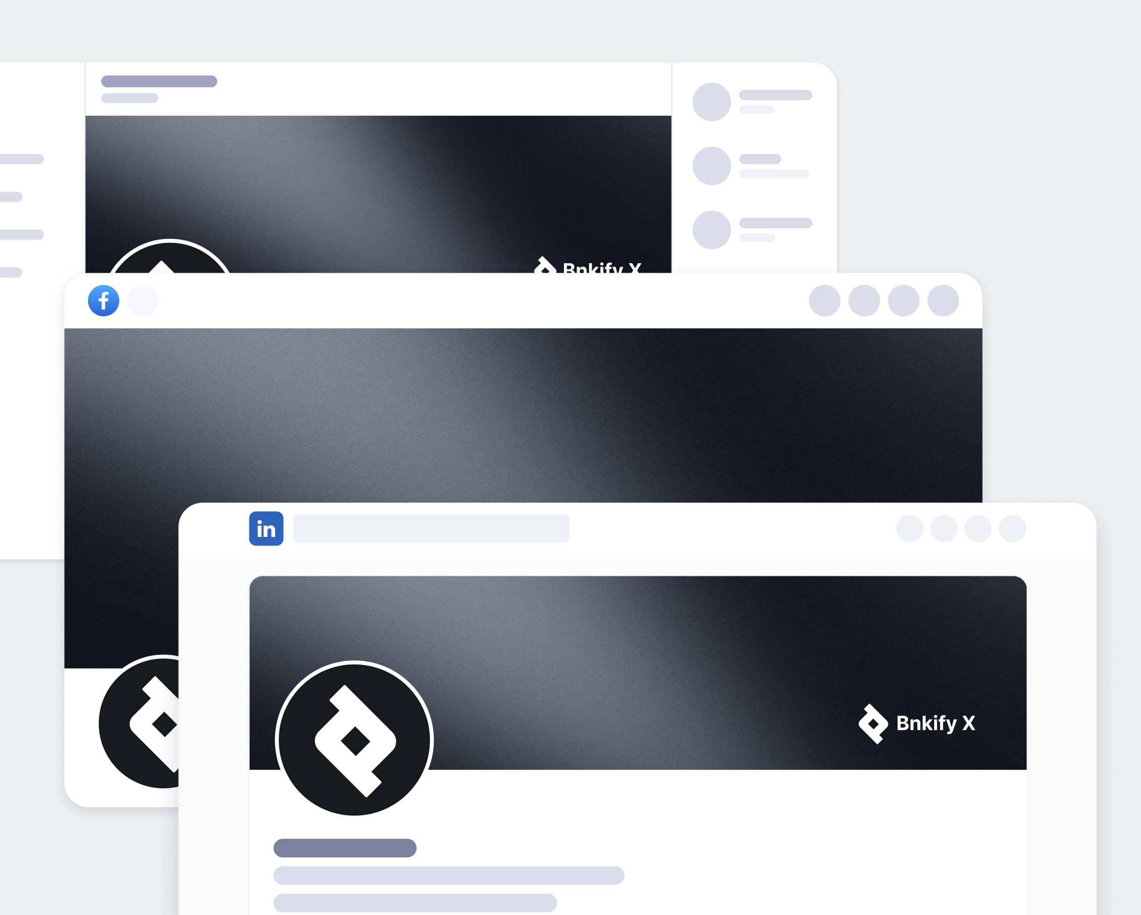 Bnkify X - Social Media Assets - Bank And Fintech Webflow Template