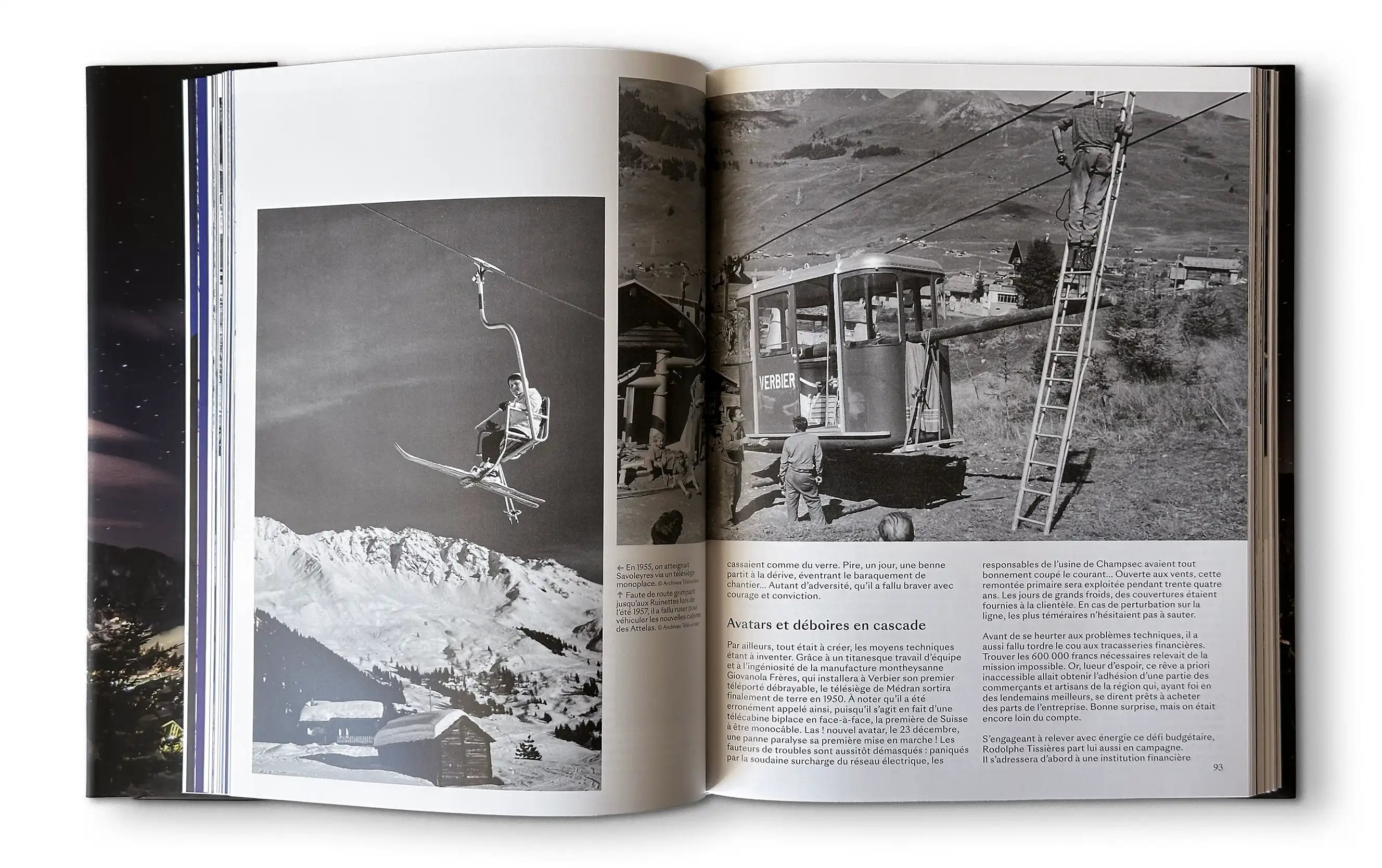 Photo d'une double page des chroniques de verbier