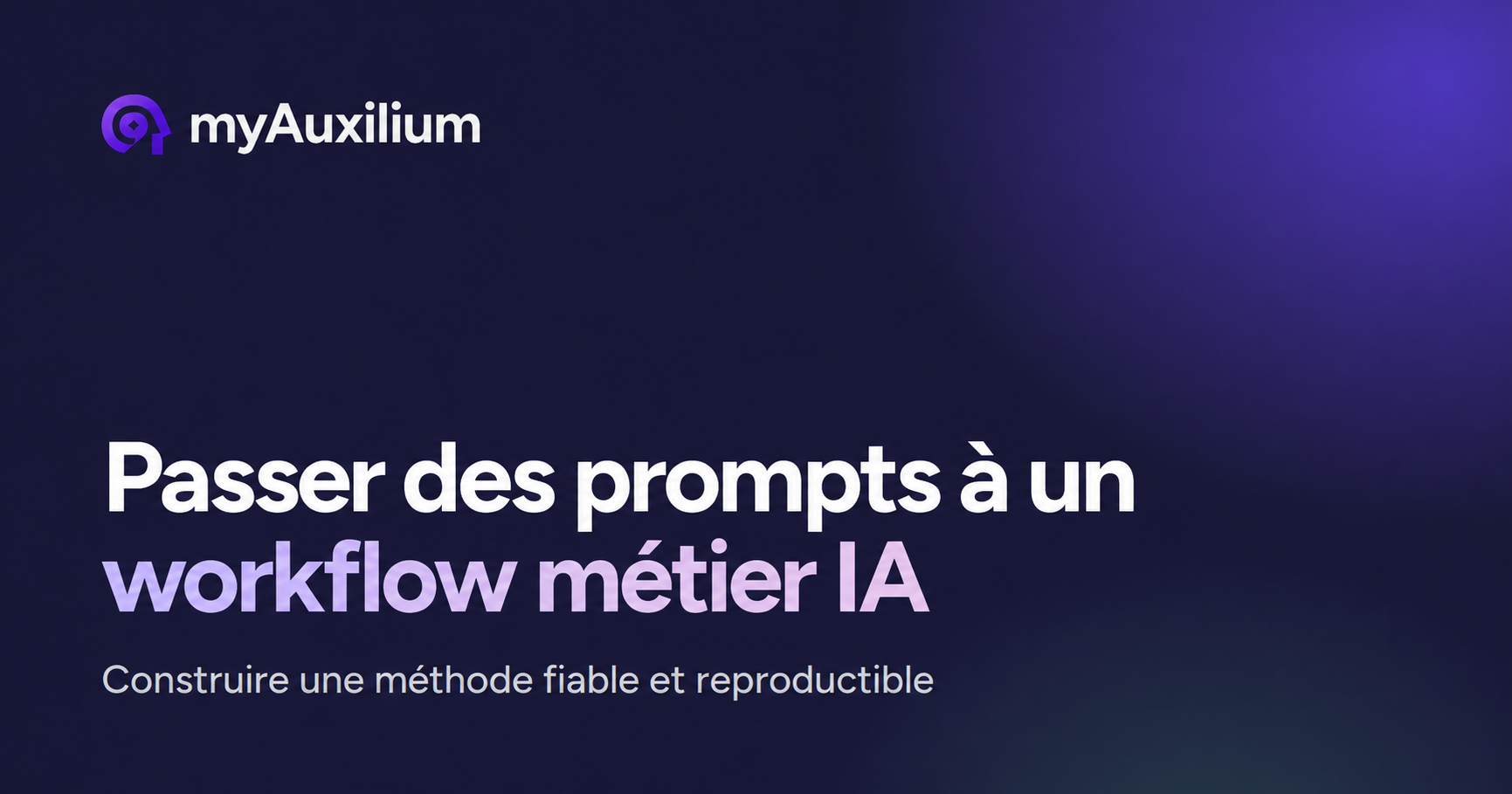 Des prompts au workflow métier avec l’IA