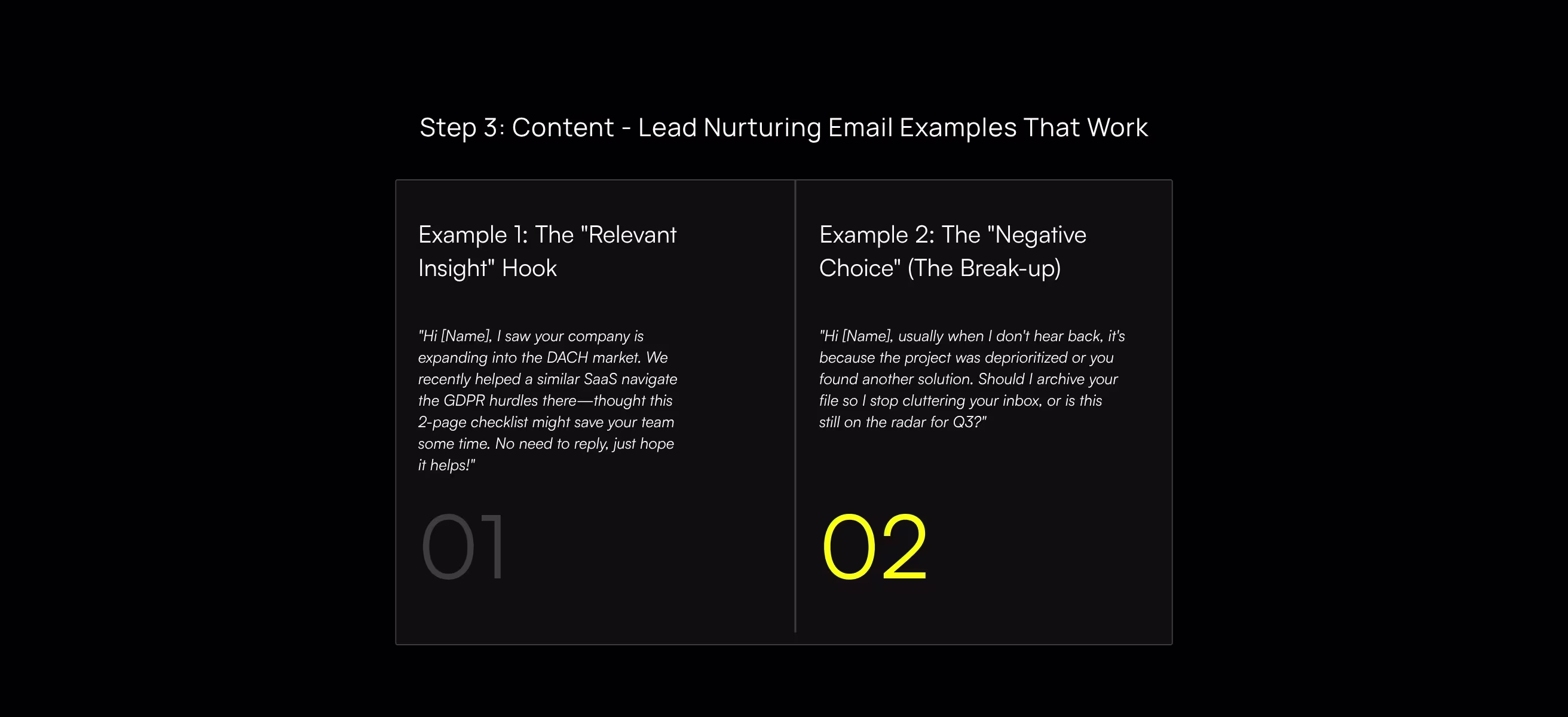 Step 3: Content - Lead Nurturing Email Examples That Work