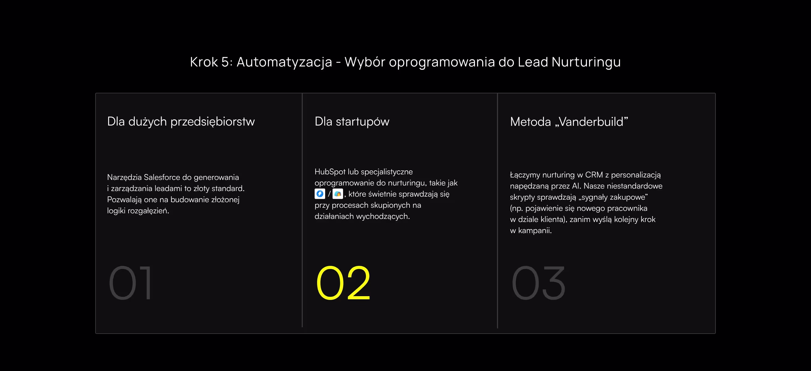 Krok 5: Automatyzacja - Wybór oprogramowania do Lead Nurturingu