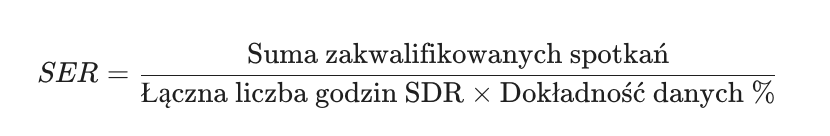 Wzór na „SDR Efficiency"