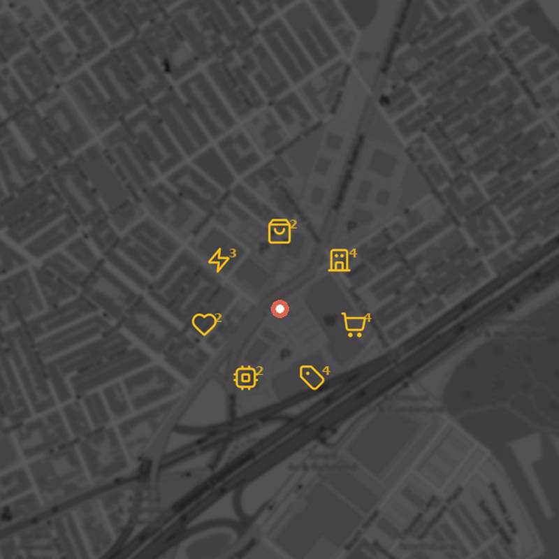 Map of EVgo station in Philadelphia, PA