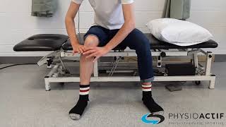 Physio démontrant poplité