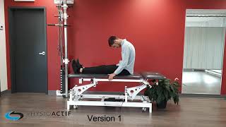 Physio démontrant long sitting slump