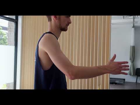 Exercice Contrôle de la flexion de l'épaule - démonstration physiothérapie de l'épaule