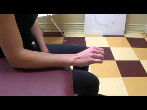 Exercice Contrôle de l'extension du poignet - démonstration physiothérapie du poignet